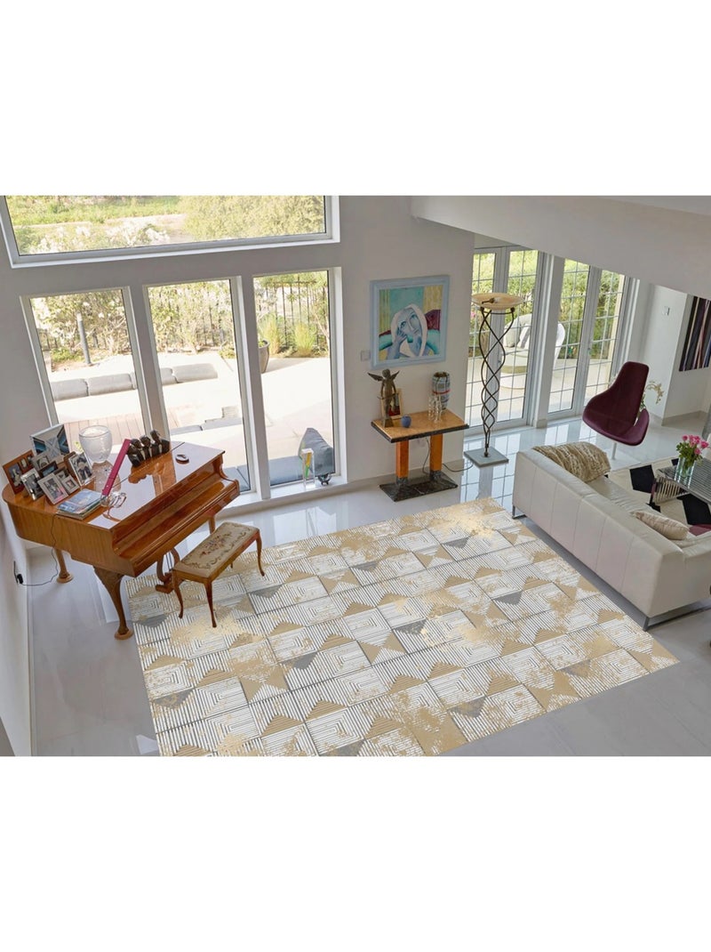 Tapis de salon ARAD Beige - Kiabi