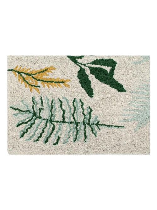 Tapis de salon avec franges multicolore Botanic Plants Lorena Canals - Kiabi