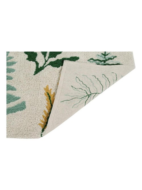Tapis de salon avec franges multicolore Botanic Plants Lorena Canals - Kiabi