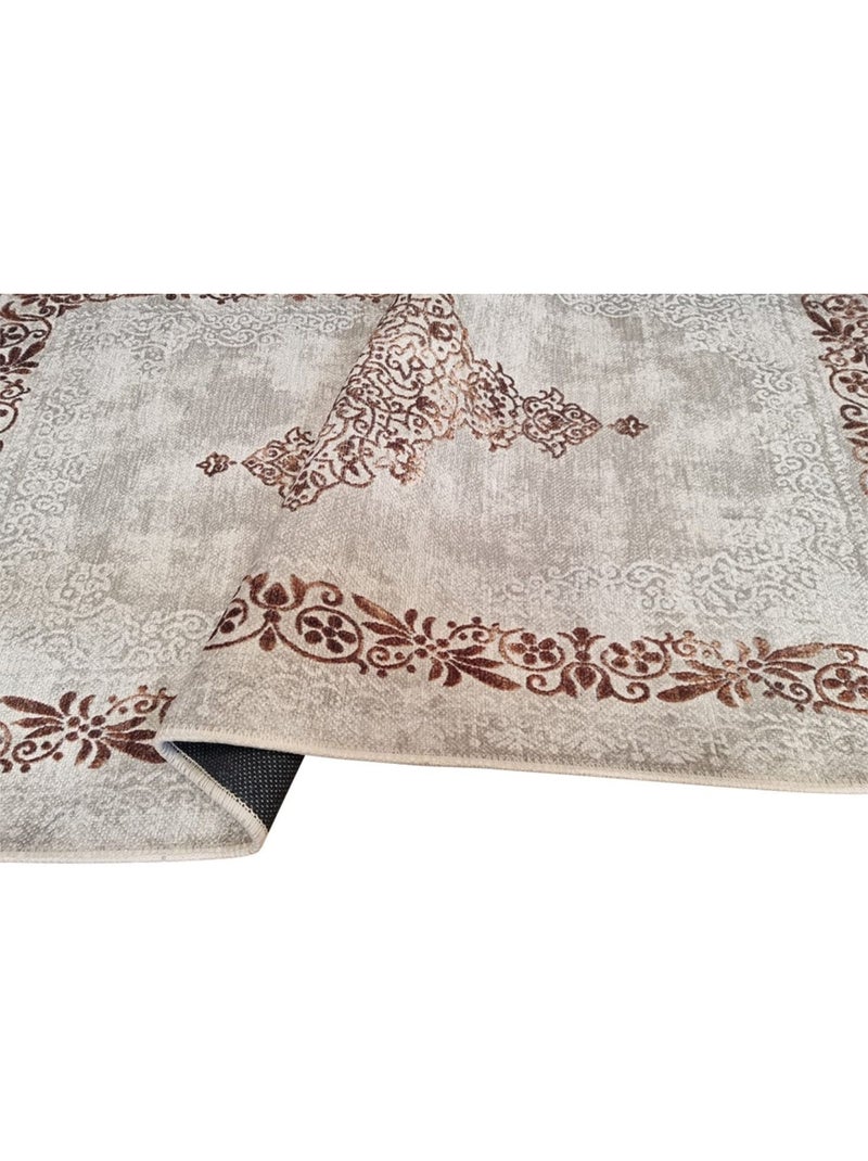 Tapis de salon Baroque Beige - Kiabi