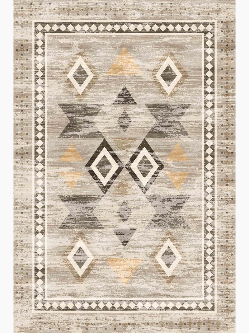 Tapis de salon BEIRA Beige - Kiabi