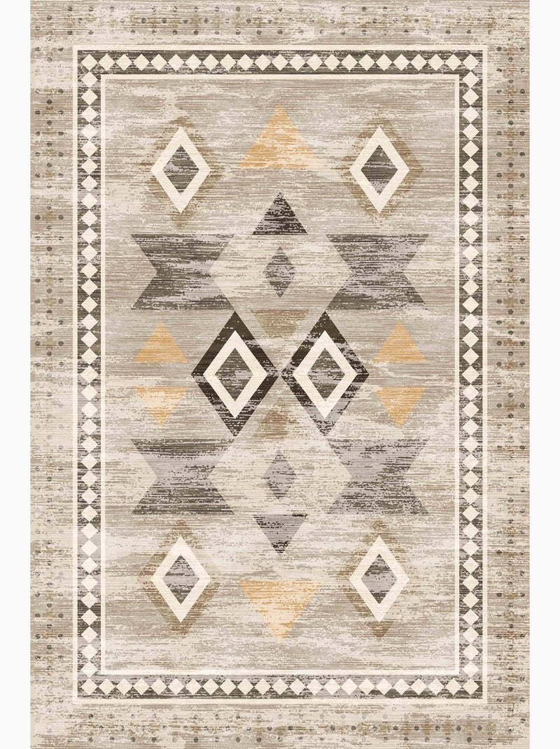 Tapis de salon BEIRA Beige - Kiabi