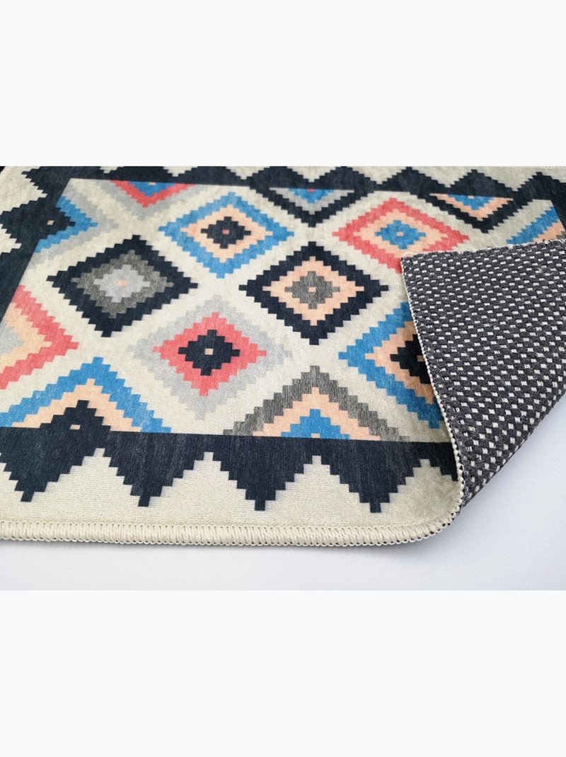 Tapis de salon BERBERE Losange - 120x180 / Multicolore Multicolore - Kiabi