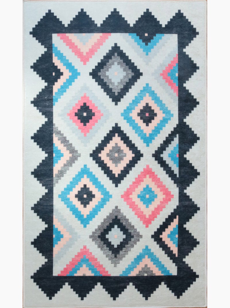 Tapis de salon BERBERE Losange Multicolore - Kiabi