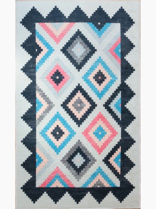 Tapis de salon BERBERE Losange - Kiabi
