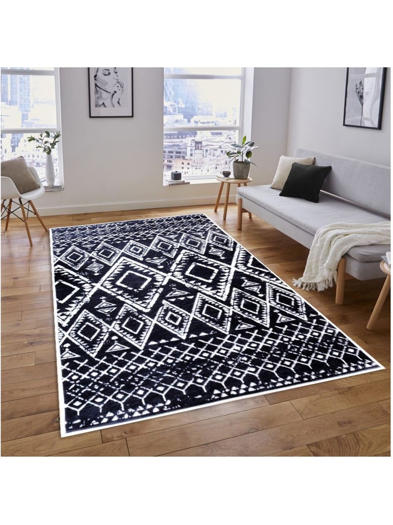 Tapis de salon BERBERES gris anthracite - Kiabi