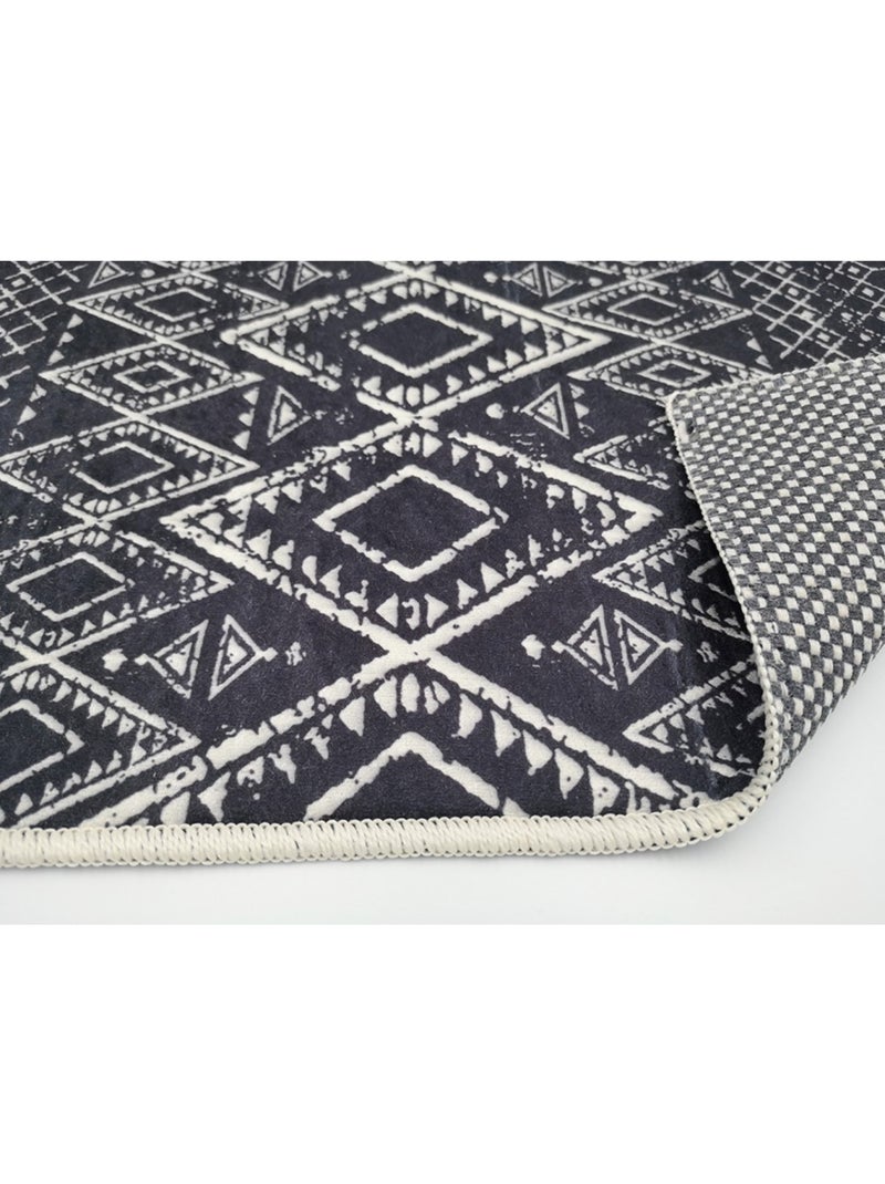 Tapis de salon BERBERES gris anthracite - Kiabi