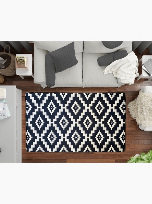 Tapis de salon Black&White - Kiabi