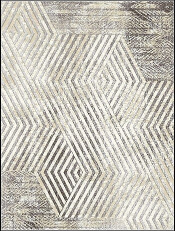 Tapis de salon BORROW 300 x 400 cm - Gris - Mani Textile