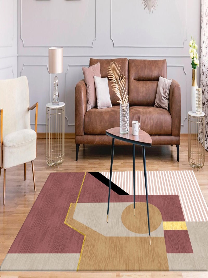 Tapis de salon BURANO Rose - Kiabi