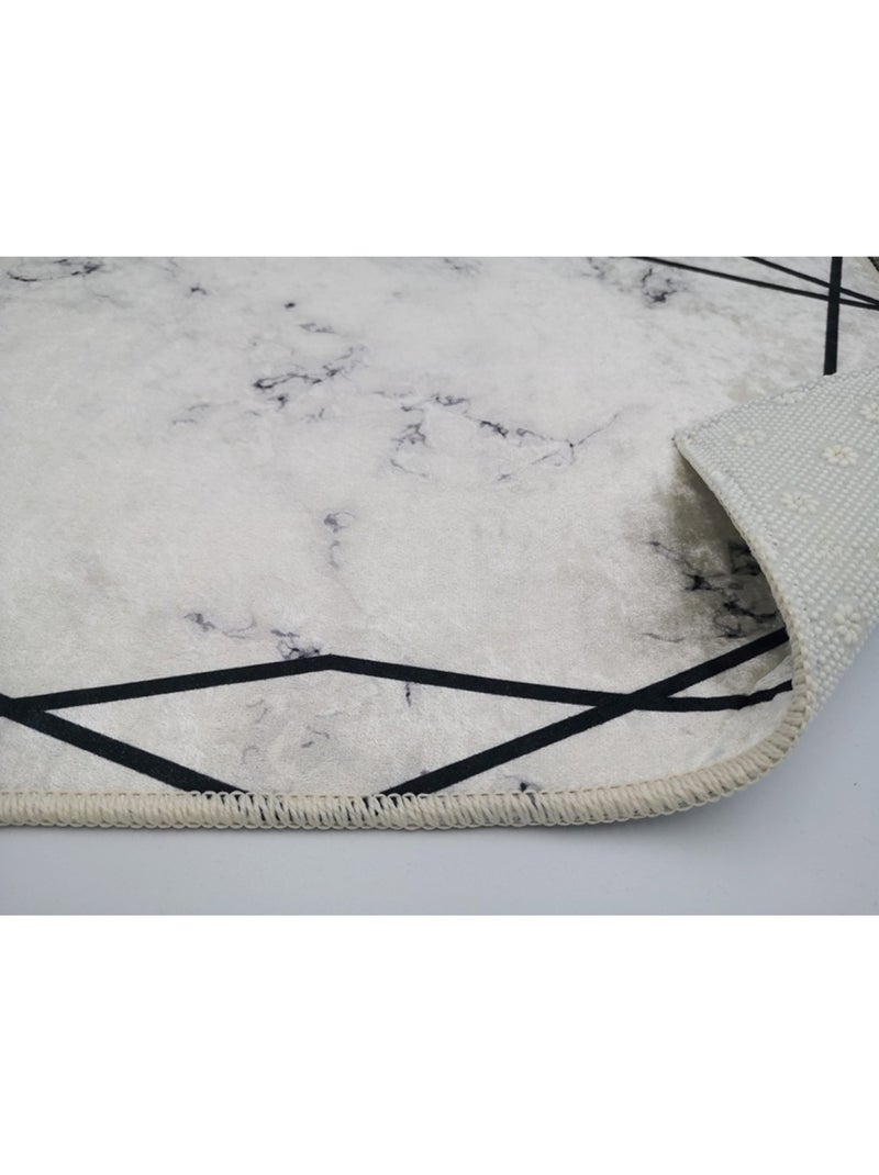 Tapis de salon Croisé Noir Noir - Kiabi