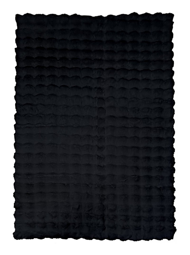 Tapis de salon Douceur TOSCANA Noir Noir - Kiabi