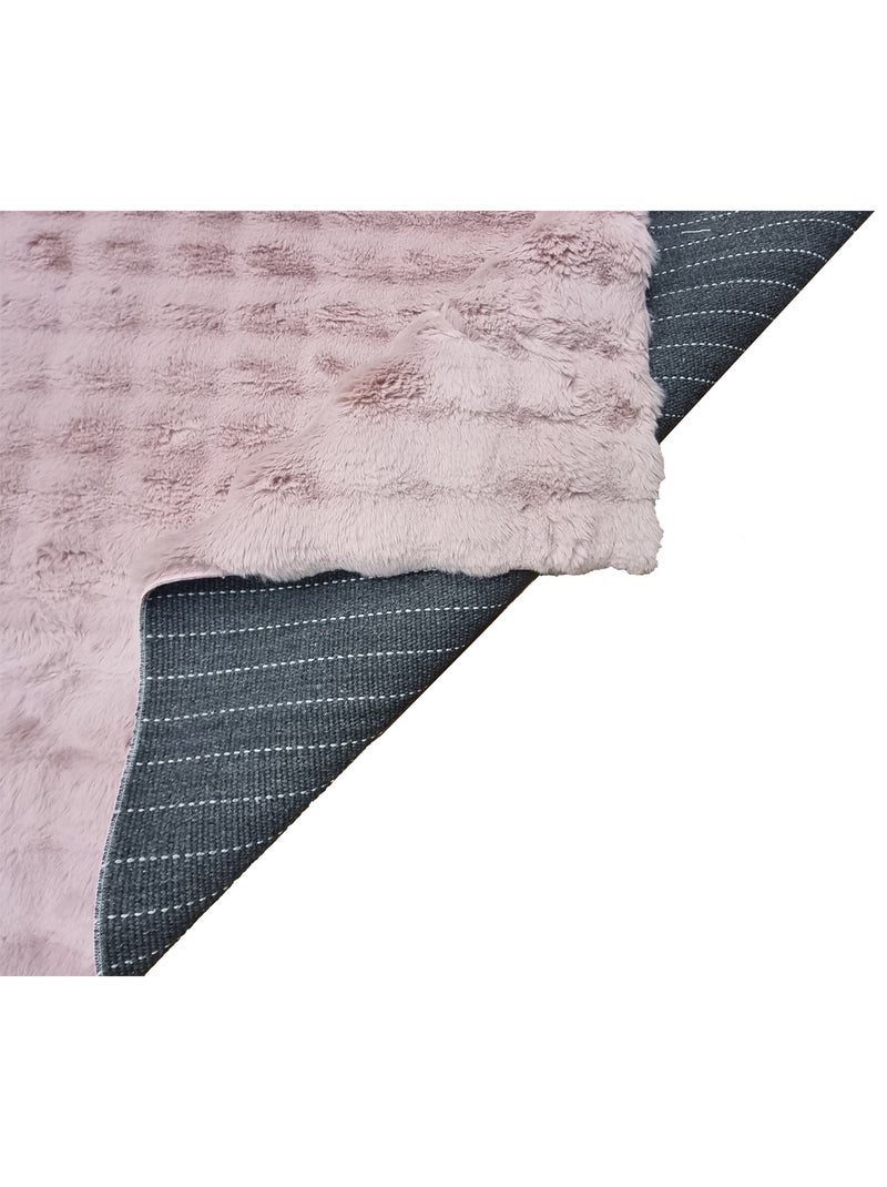 Tapis de salon Douceur TOSCANA Rose clair - Kiabi