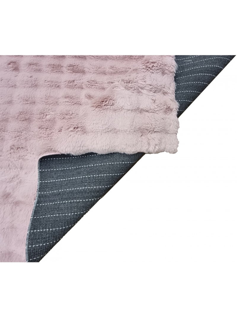 Tapis de salon Douceur TOSCANA Rose - Kiabi