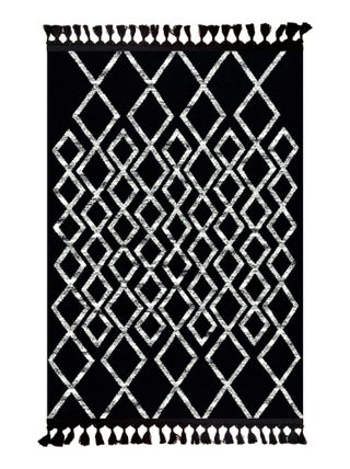 Tapis de salon FAS 200 x 300 cm - Noir - Mani Textile