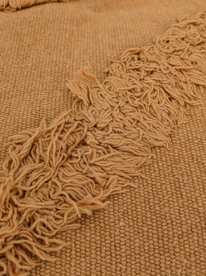 Tapis de salon FAUCON motif tufté Orange mandarine - Kiabi