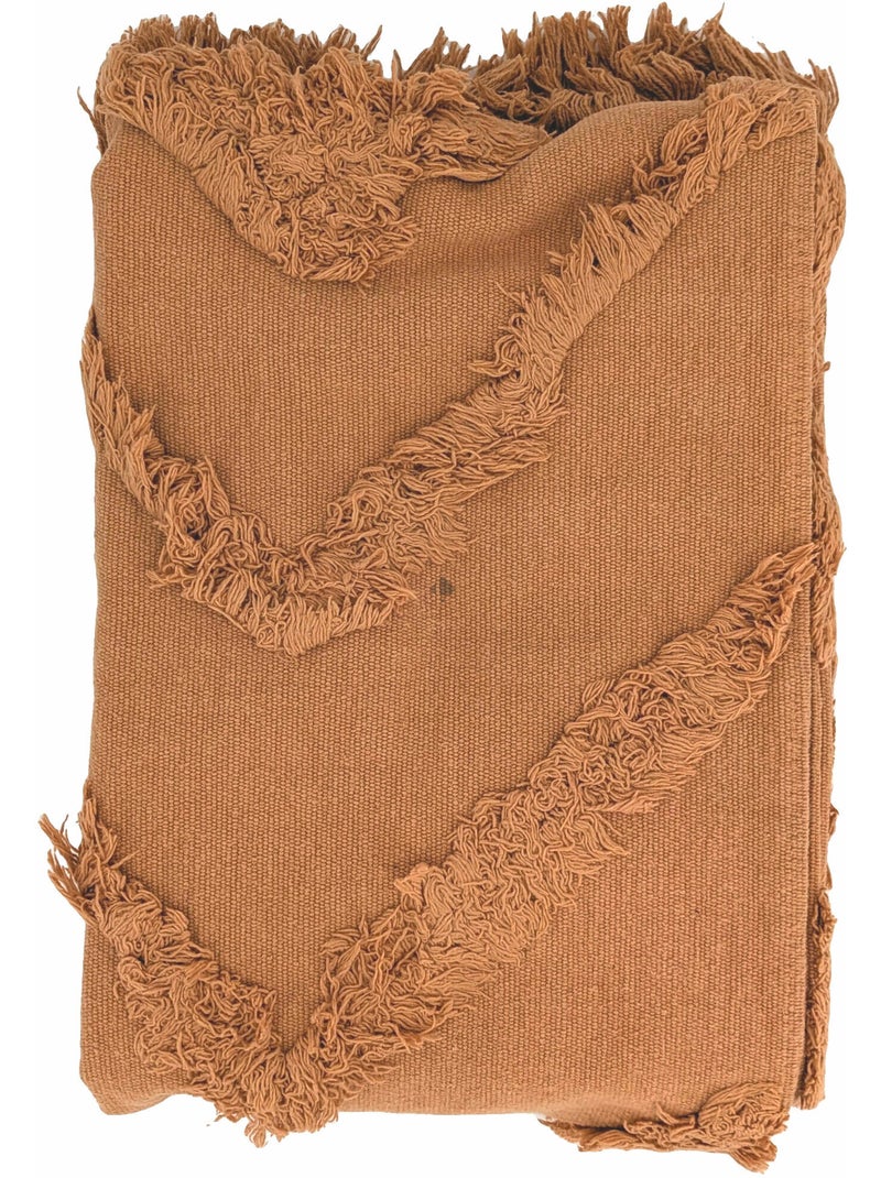 Tapis de salon FAUCON motif tufté Rouge - Kiabi