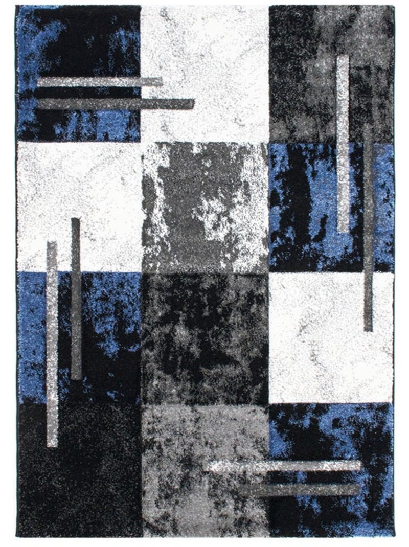 Tapis de salon FLORIDA Bleu - Kiabi