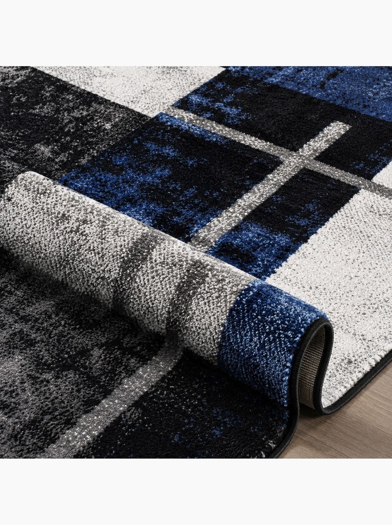Tapis de salon FLORIDA Bleu - Kiabi