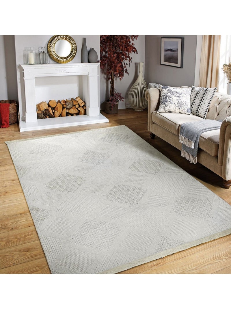 Tapis de salon KELKIT G6007 Ecru - Kiabi
