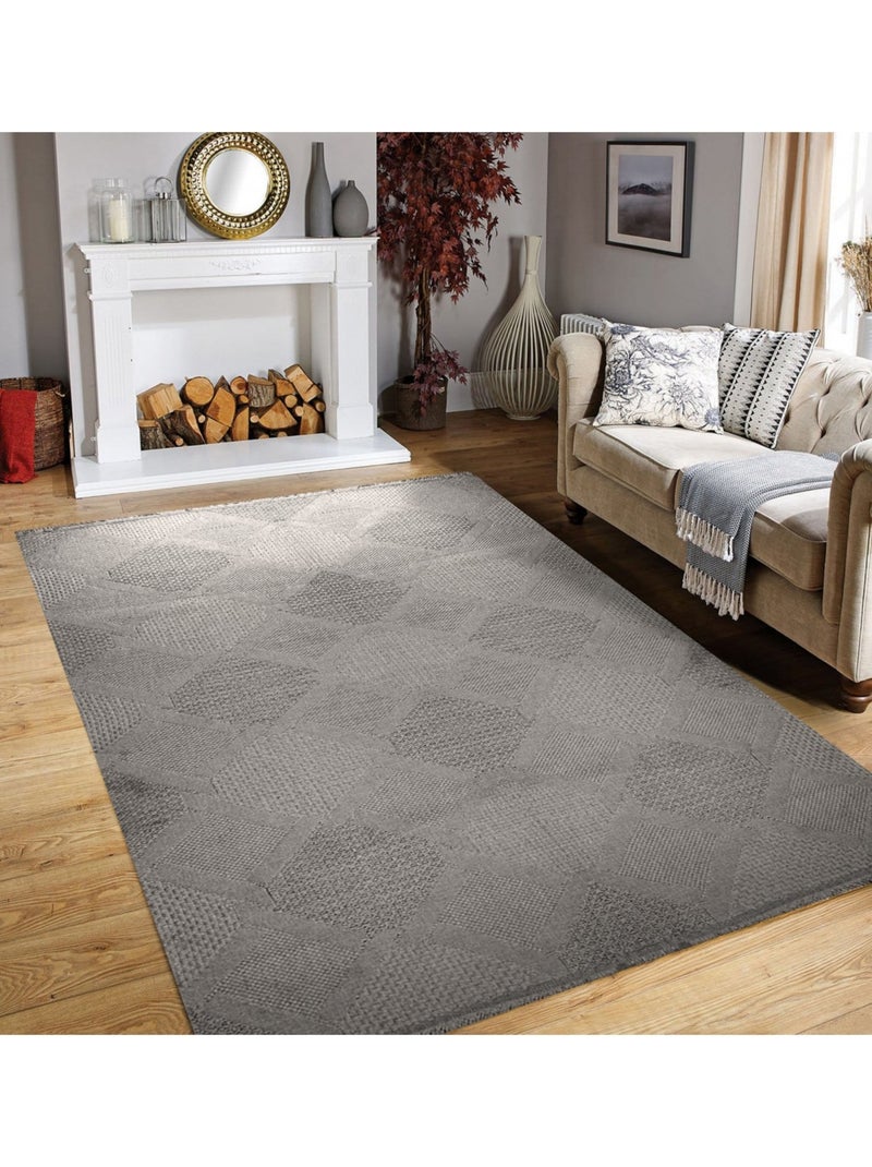 Tapis de salon KELKIT G6007 Marron - Kiabi
