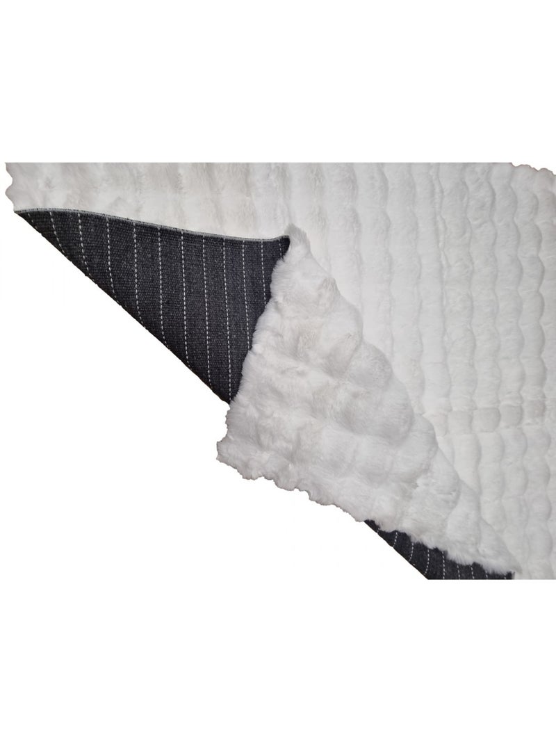 Tapis de salon lavable Douceur TOSCANA Blanc - Kiabi