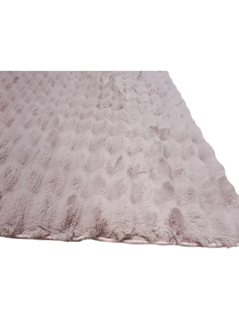 Tapis de salon lavable Douceur TOSCANA Rose - Kiabi