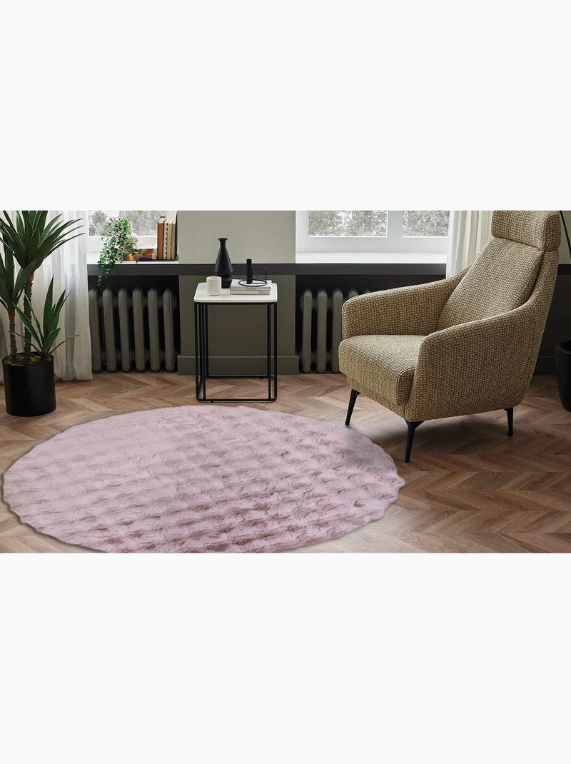 Tapis de salon lavable Douceur TOSCANA Rose - Kiabi