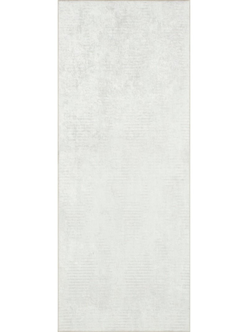 Tapis de salon lavable en machine motif uni Beige - Kiabi