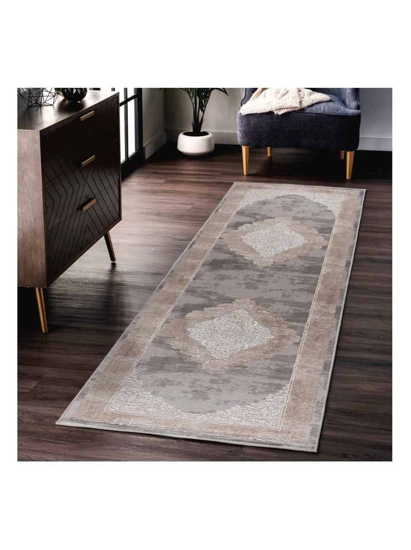 Tapis de salon LEXA Baroque Gris - Kiabi