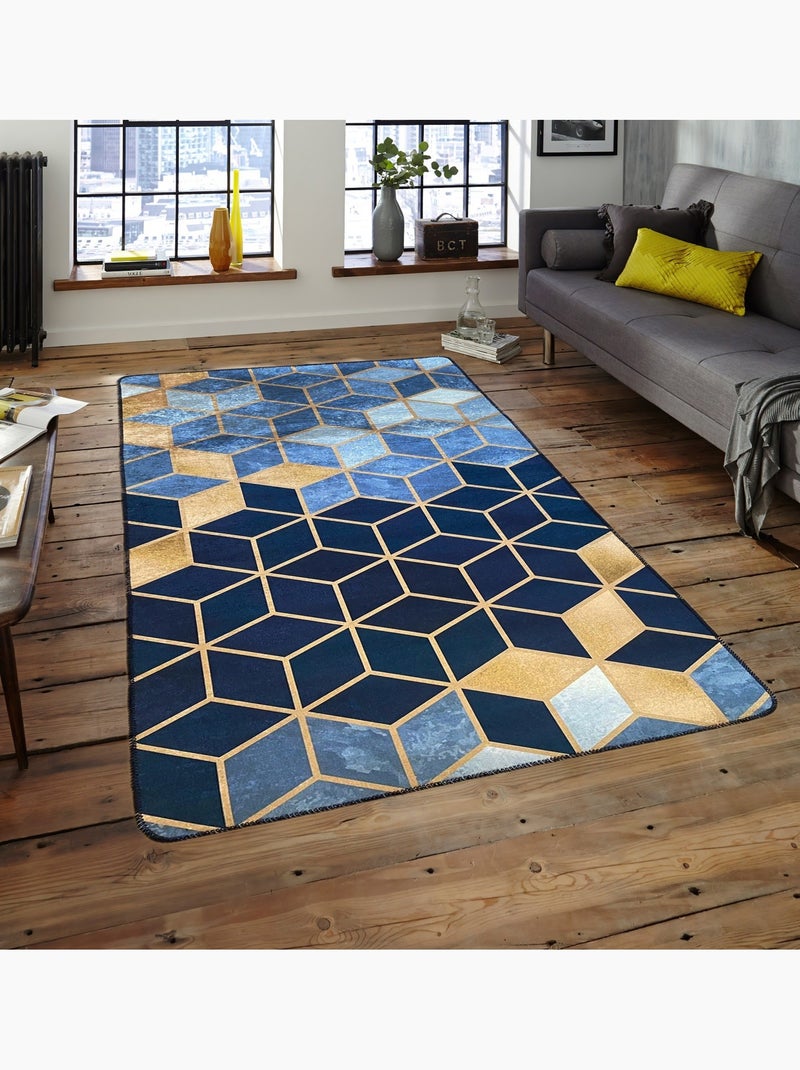 Tapis de salon LUXE Bleu - Kiabi