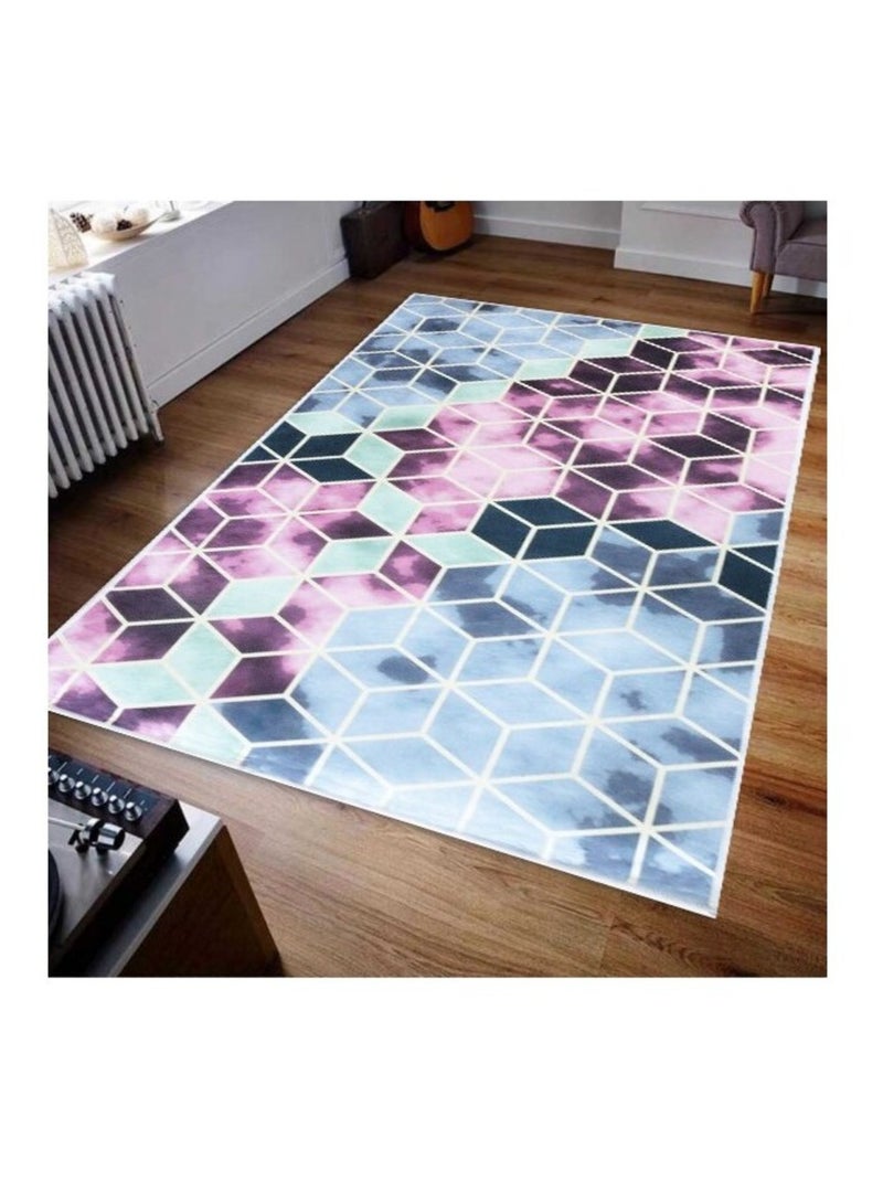Tapis de salon LUXE Rose - Kiabi