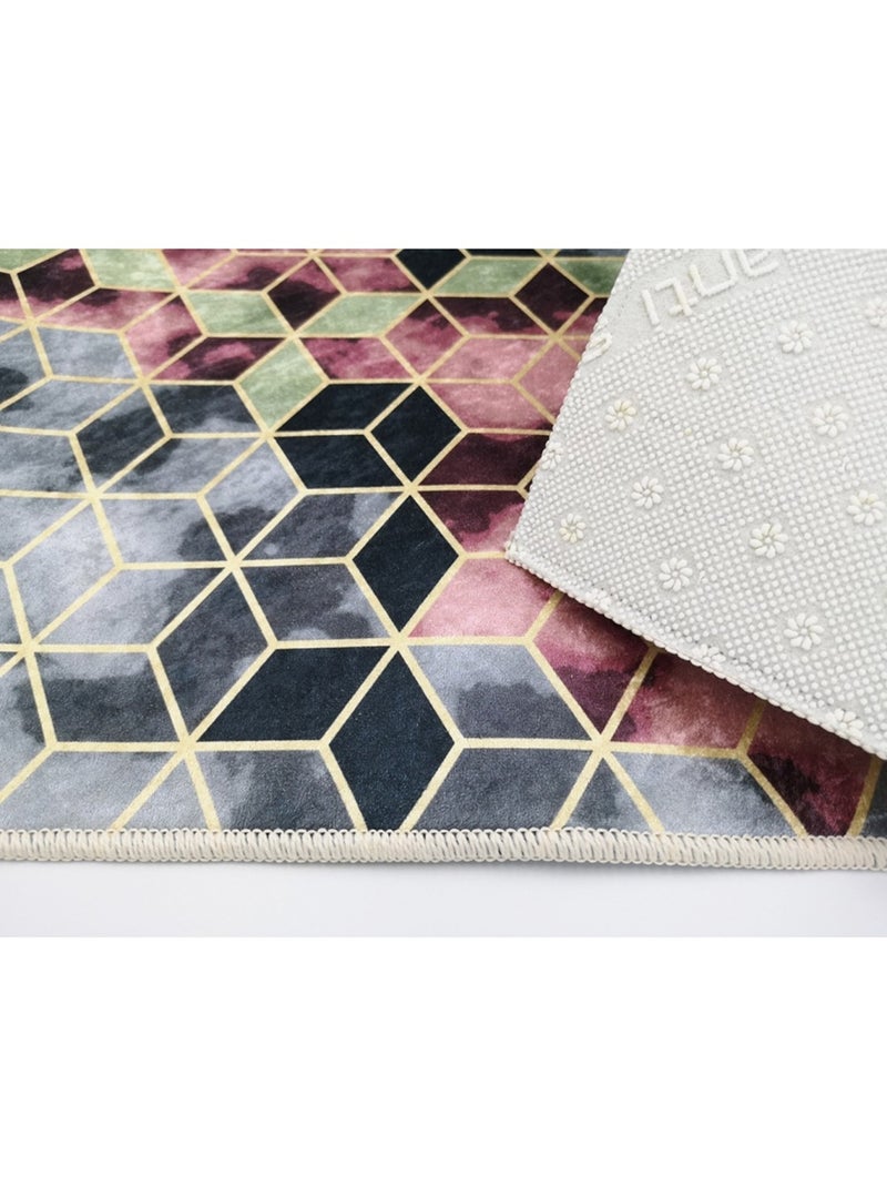 Tapis de salon LUXE Rose - Kiabi