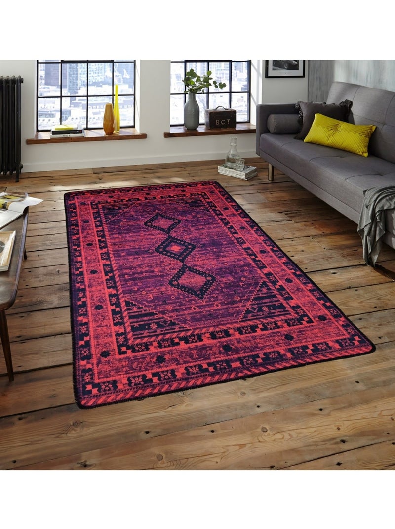 Tapis de salon MAGHREB Rouge - Kiabi