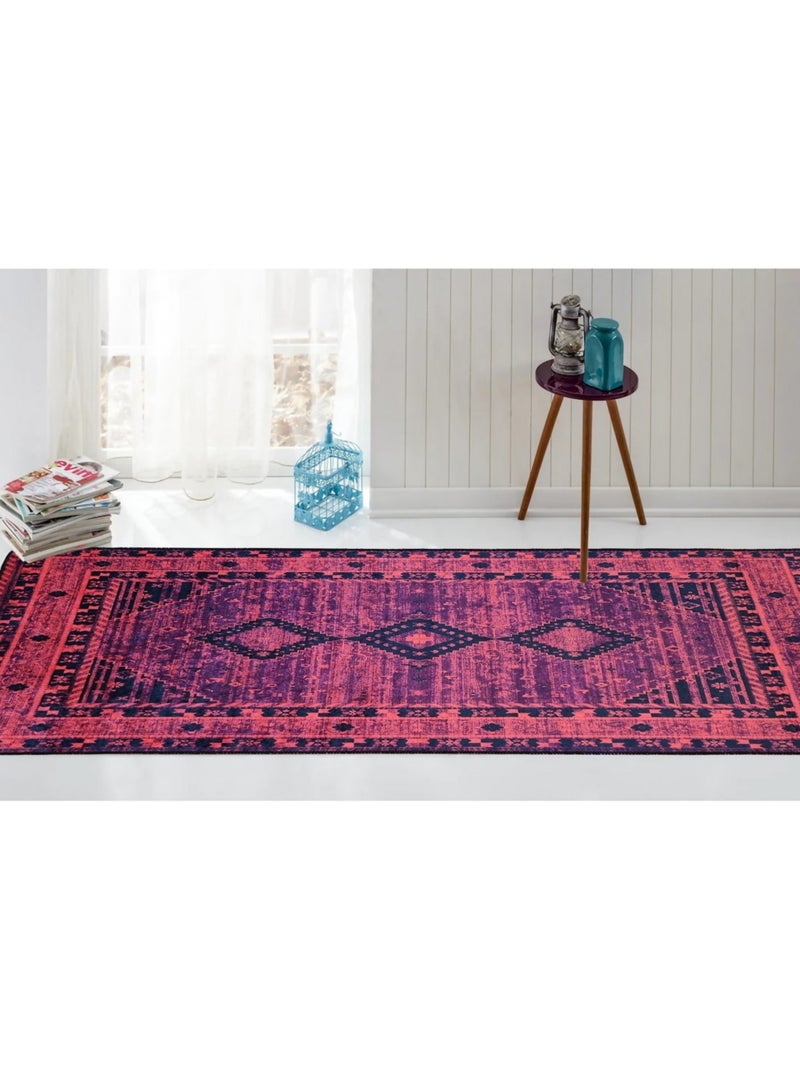 Tapis de salon MAGHREB Rouge - Kiabi