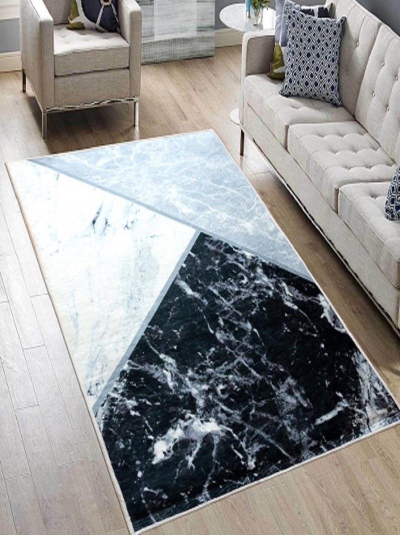 Tapis de salon MARBRE Gris - Kiabi