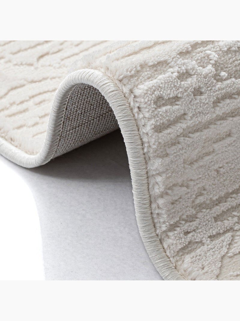 Tapis de salon MODA Nuance 1200 Ecru - Kiabi