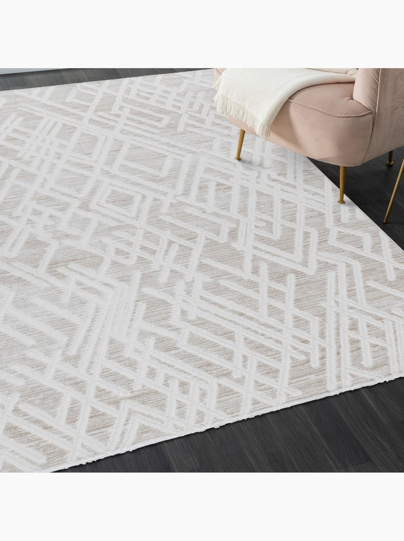 Tapis de salon MODA Nuance 1320 - 120x170 / Beige Beige - Kiabi