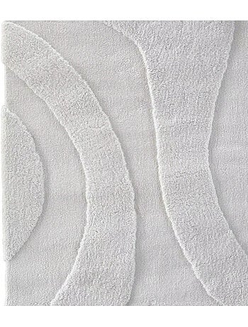 Tapis de salon motif ondulation en relief, - Effet texturé