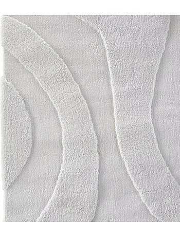 Tapis de salon motif ondulation en relief, - effet texturé