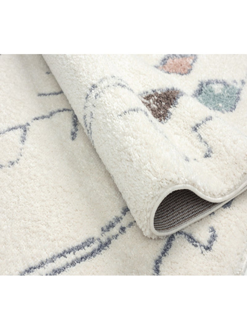 Tapis de salon motifs Beige - Kiabi