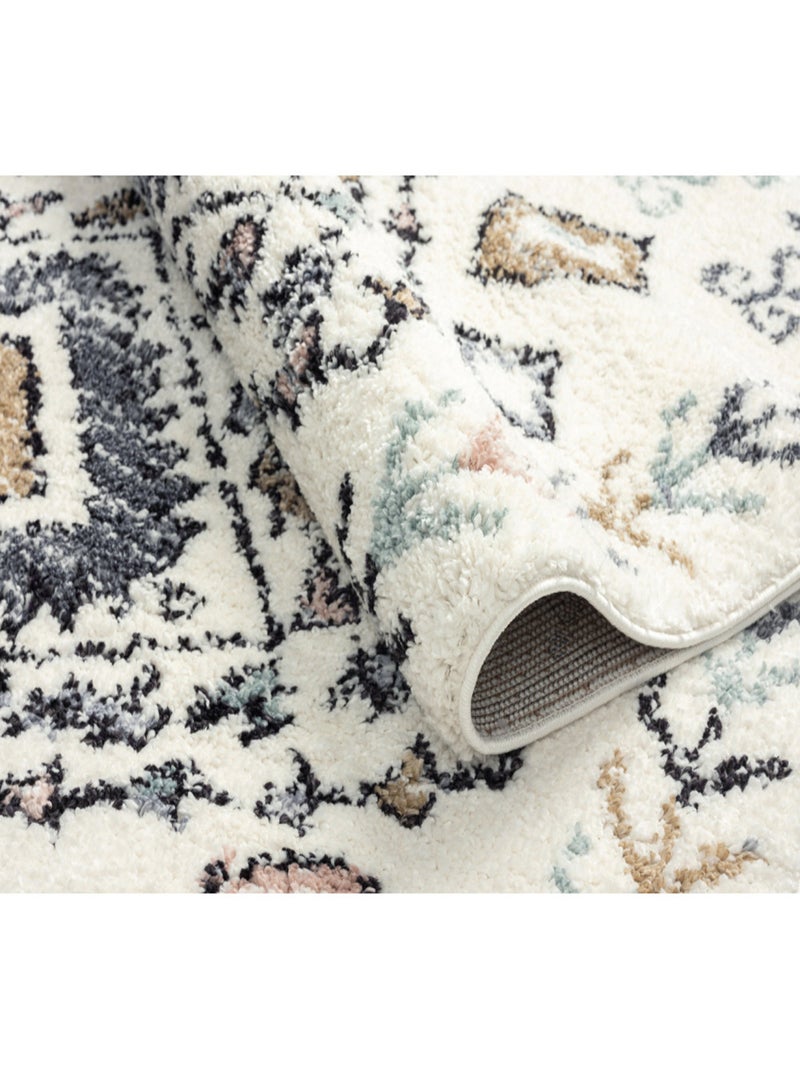 Tapis de salon motifs Beige - Kiabi