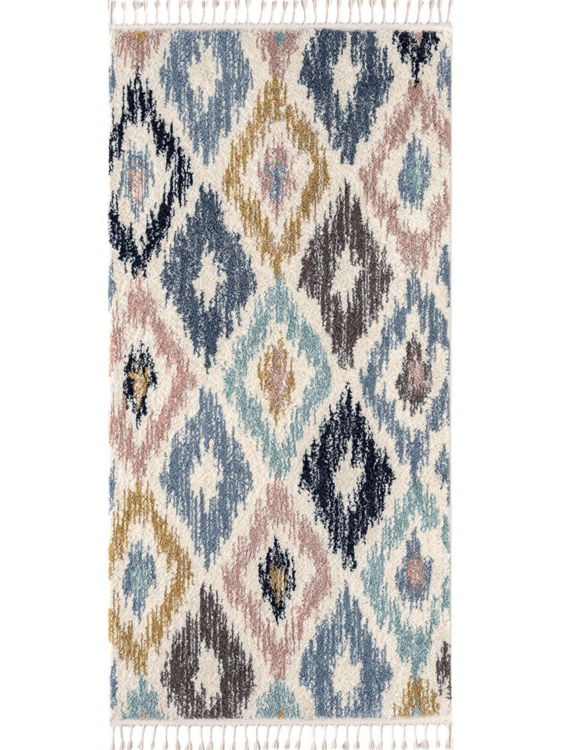 Tapis de salon motifs Multicolore - Kiabi