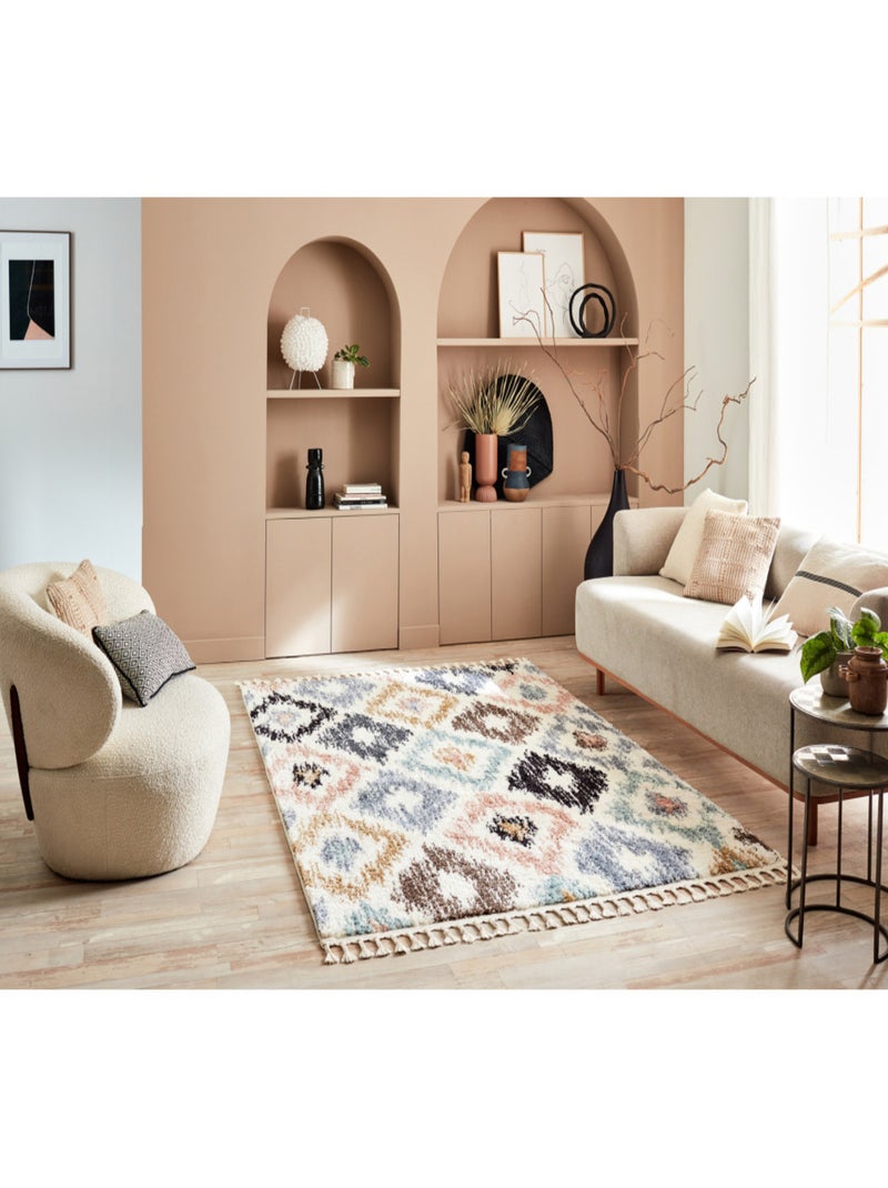 Tapis de salon motifs Multicolore - Kiabi