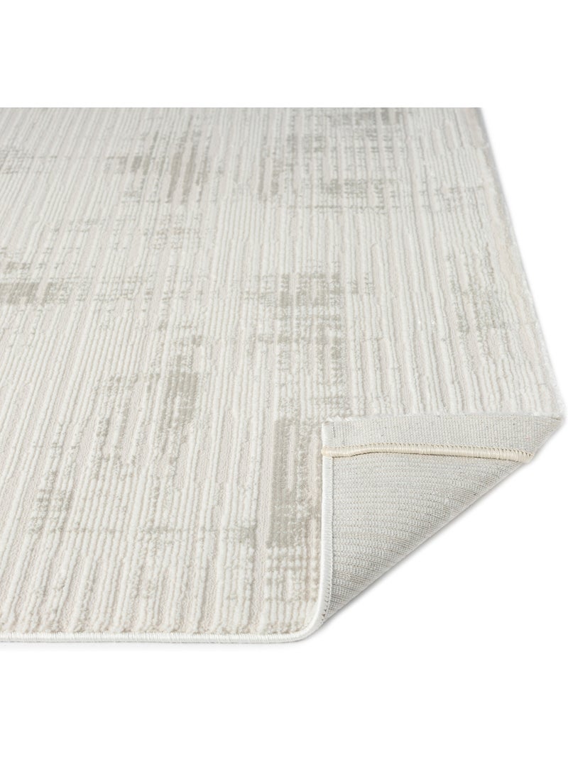 Tapis de salon NORA 5510 Gris - Kiabi