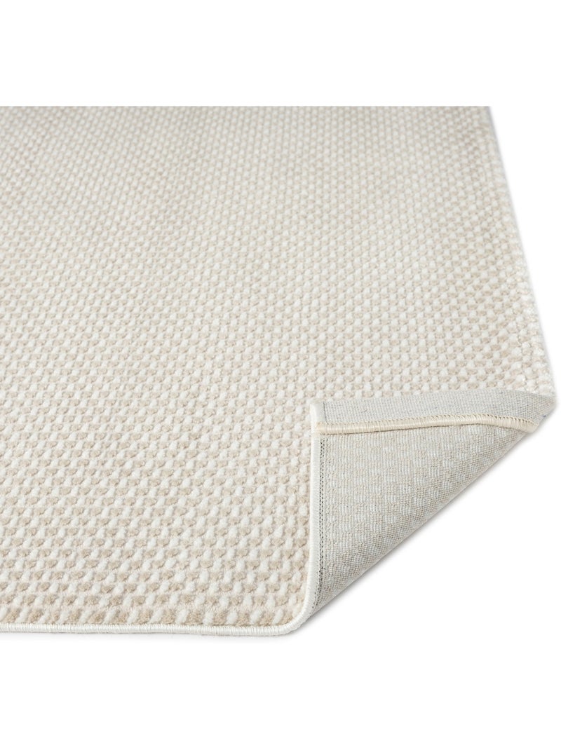 Tapis de salon NORA 5600 - 120x170 / Beige Beige - Kiabi