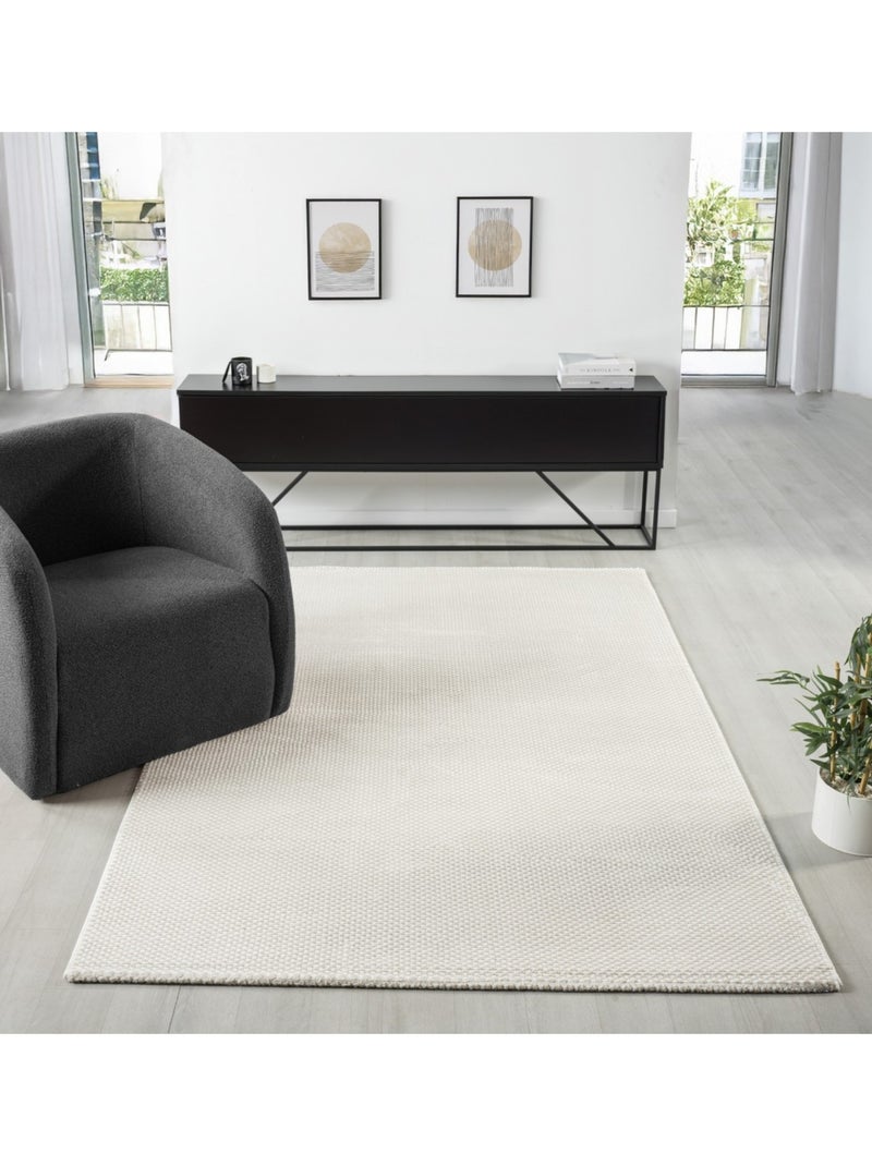 Tapis de salon NORA 5600 Beige - Kiabi