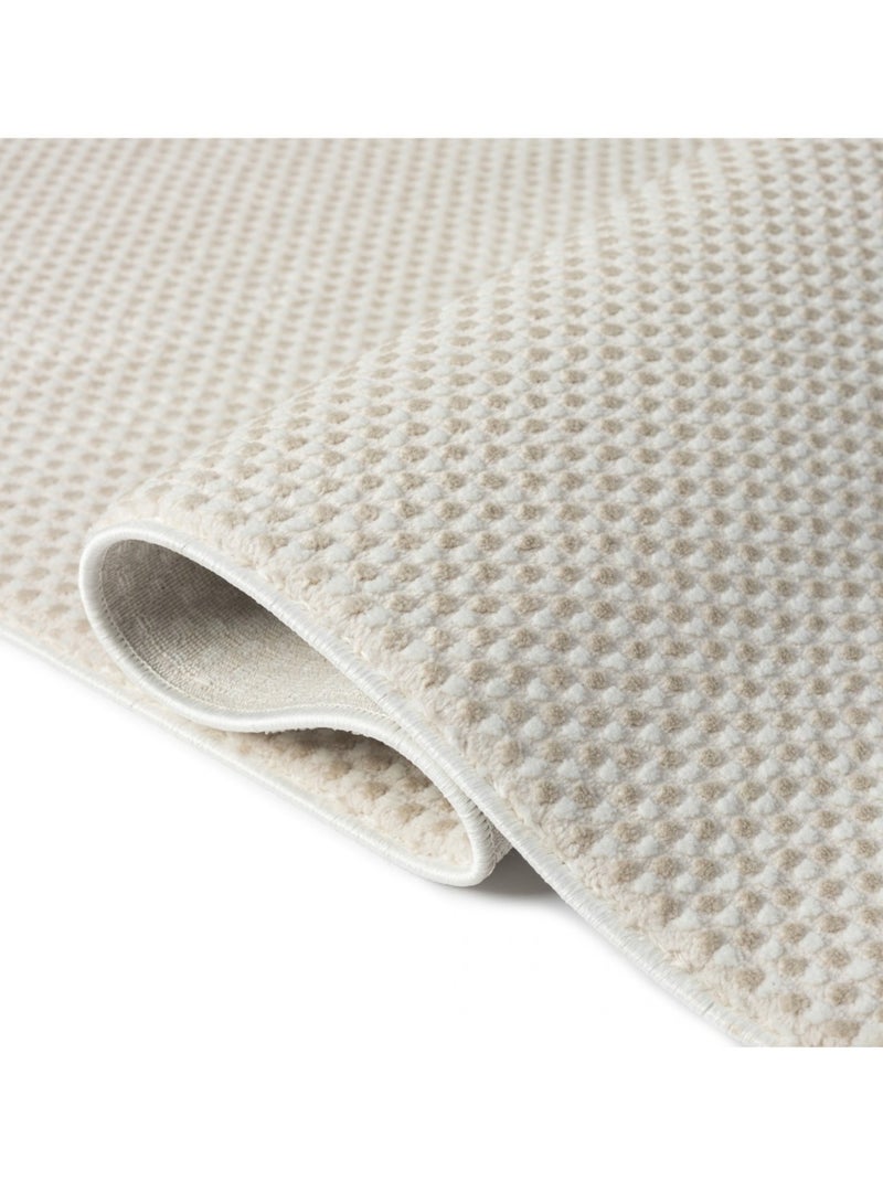 Tapis de salon NORA 5600 Beige - Kiabi