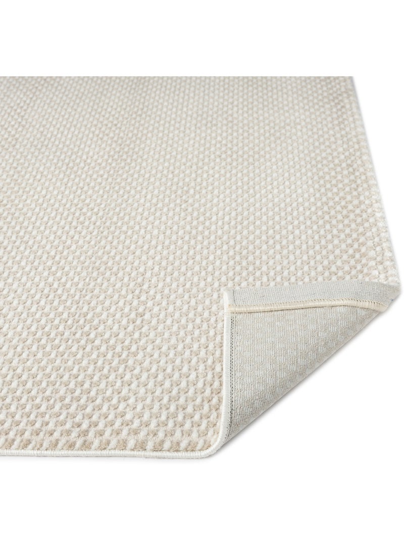 Tapis de salon NORA 5600 Beige - Kiabi