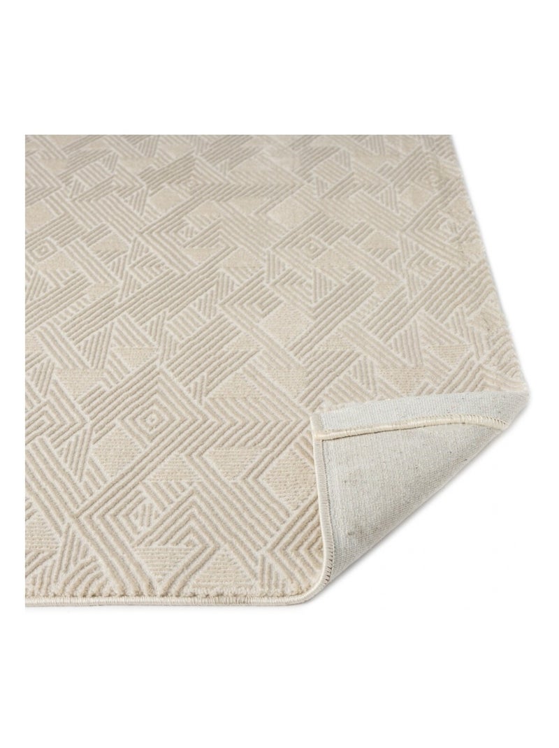 Tapis de salon NORA 5700 Beige - Kiabi